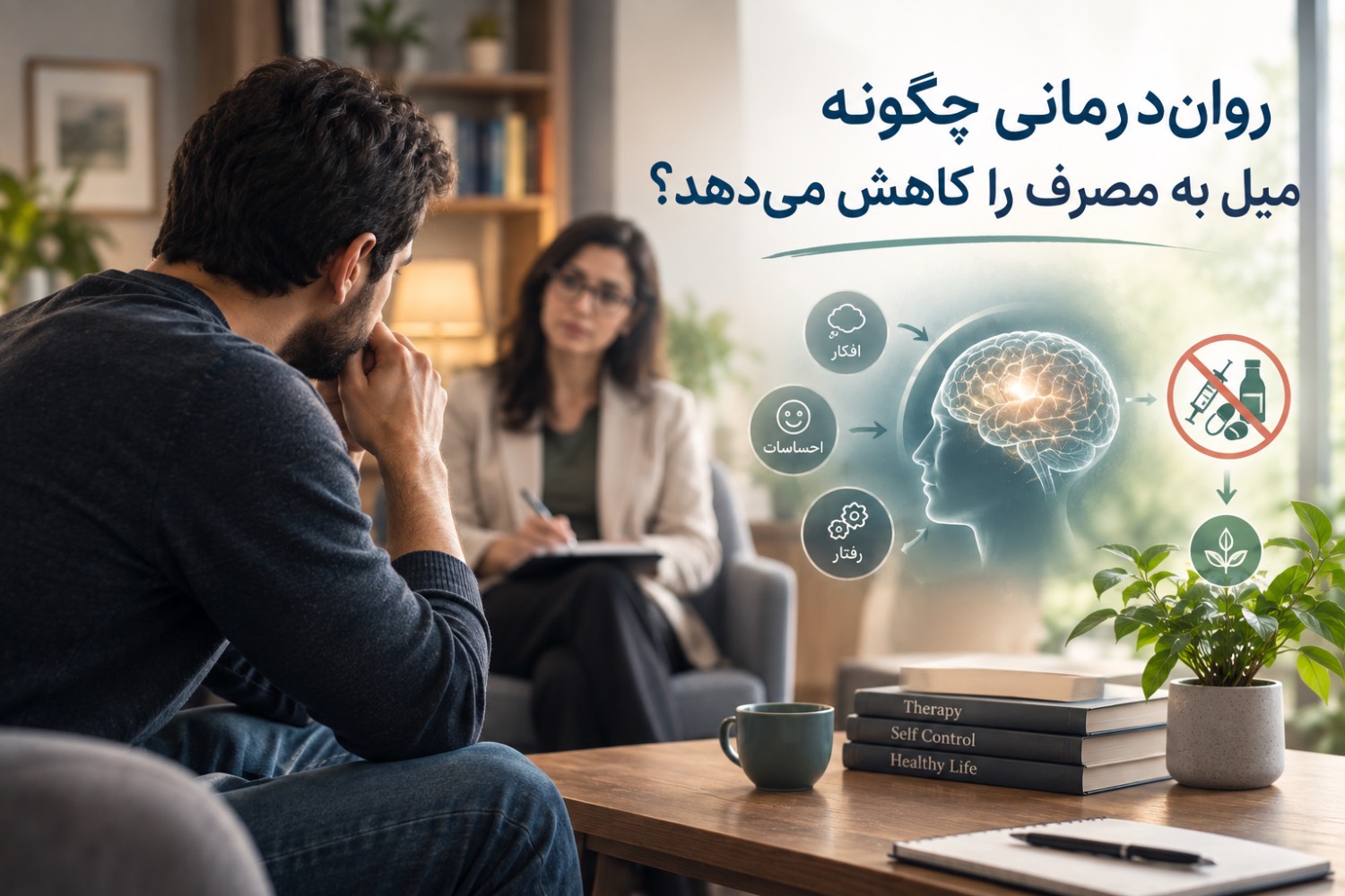 روان‌درمانی چگونه میل به مصرف را کاهش می‌دهد