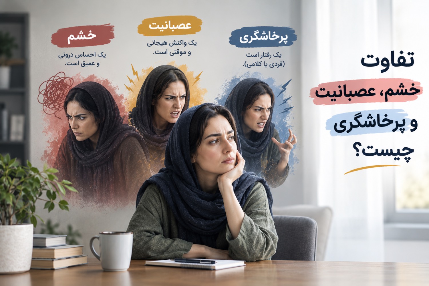 تفاوت خشم، عصبانیت و پرخاشگری چیست