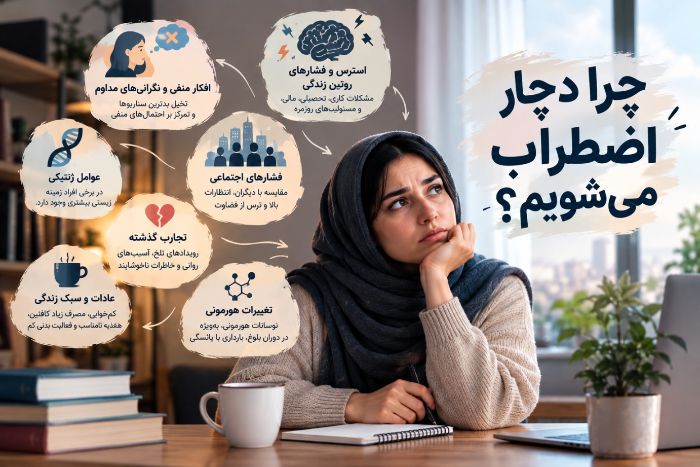 چرا دچار اضطراب می‌شویم