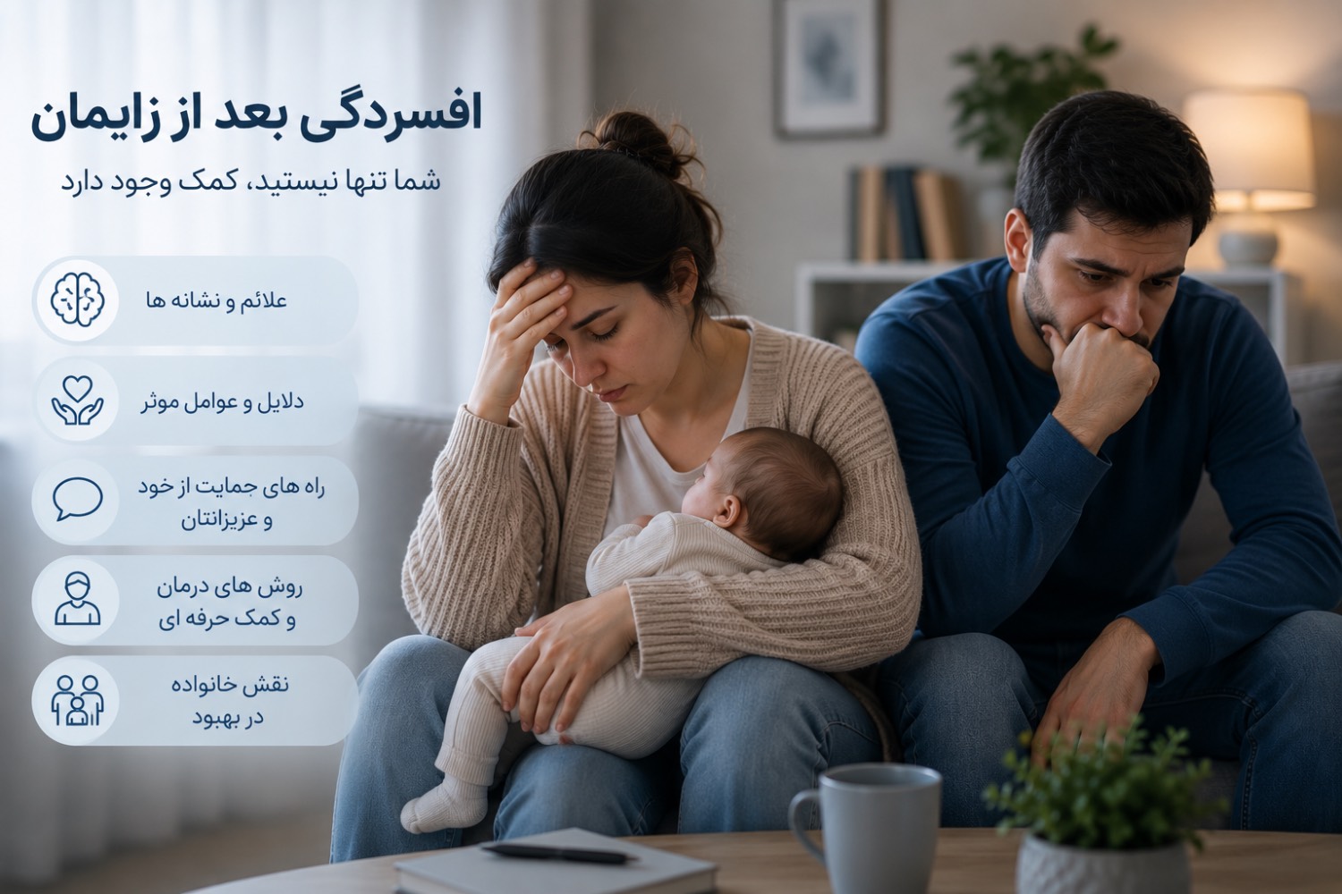 ویژگیهای اصلی افسردگی بعد از زایمان