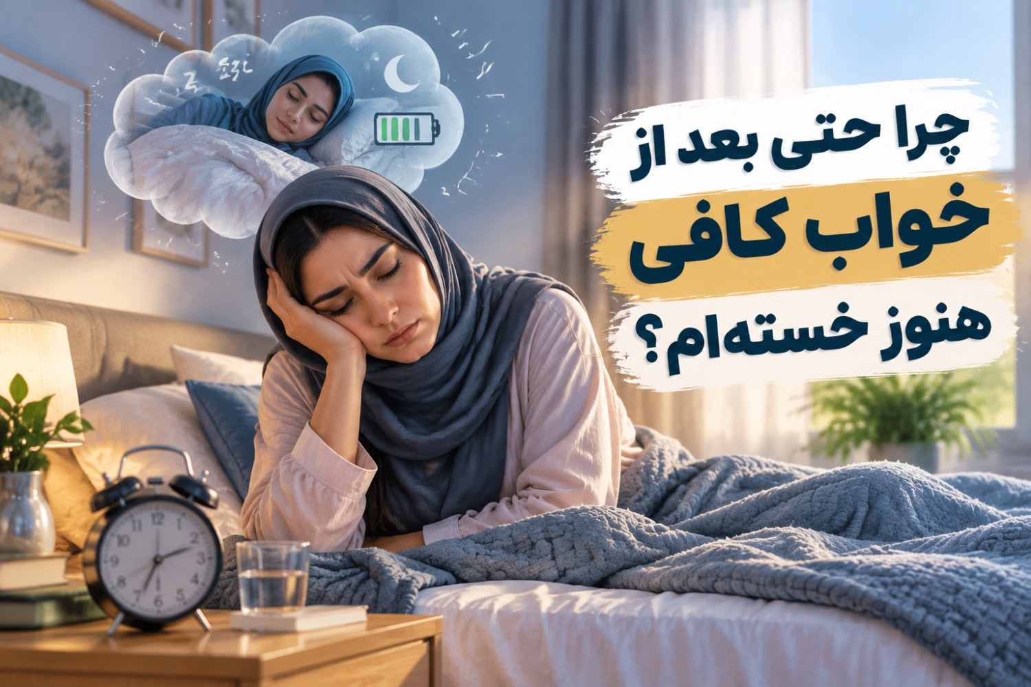 چرا حتی بعد از خواب کافی هنوز خسته‌ام