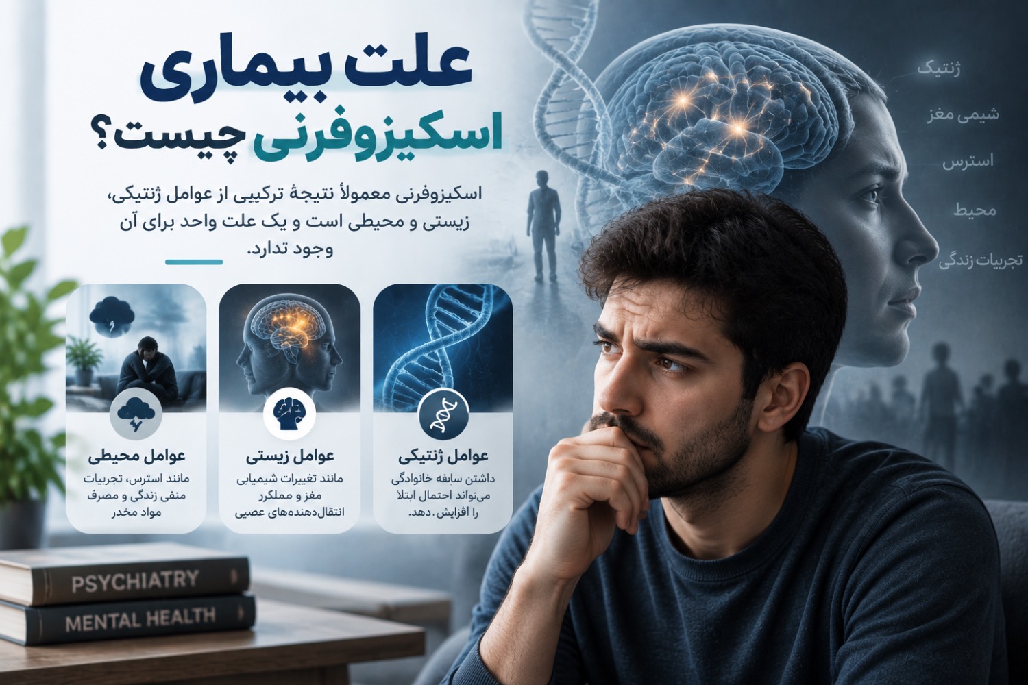 علت بیماری اسکیزوفرنی