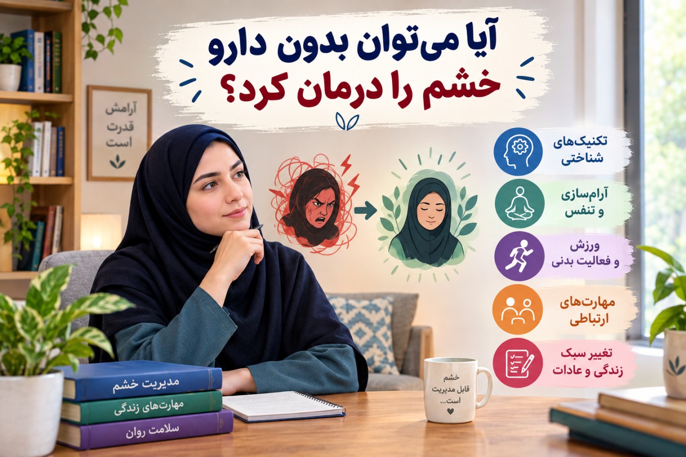 آیا می‌توان بدون دارو خشم را درمان کرد